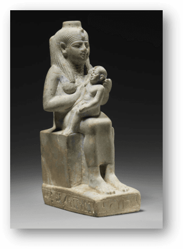 Isis nourrissant Horus - The Met - New York